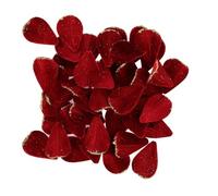 Générique - 60 PÉTALES Velours Paillettes 3X5CM Bordeaux