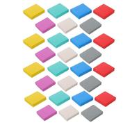 Générique 60 Pièces Gomme à Dessin en Plastique Douce pour Graphite et Charbon, Gomme Précise et Délicate Papier, pour Cours D'art et Esquisses, Dimensions 4,5x3,5x1 Cm Style Aléatoire