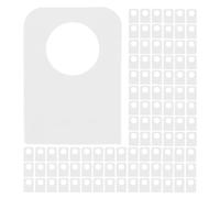 Générique 600 Pièces Crochets Auto-adhésifs Transparants avec Trou Rond Étiquettes Suspendues Plastique pour Boîtes Sacs et Présentoirs Économise Espace et Facilite Affichage Magasin