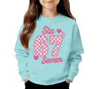 Générique 67 Six Seven Sweat à Capuche pour Enfants Leger matériau hypoallergénique liseré élégant idéal pour Les Sorties Hoodie Sweatshirt Convient aux Enfants Unisexe