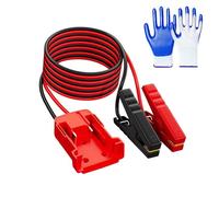 Générique 6FT 12AWG Car Battery Jumper Cable with Adapter, 18V Battery Jumper Starter, M18 Jumper Cables for Mid-Size Cars Light Trucks Car Jump Starting Using Tool (1PCS)