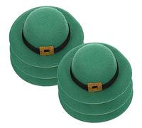 Générique 6Pcs Bow Tie Cap Couverture De Bouteille De Vin Mini Patricks Day Caps Couverture De Vin Vert Vêtements Aérateur De Vin Et Carafe Verseurs De Bouteille pour Bouteilles De