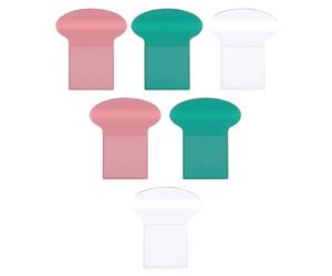 Générique 6pcs Poignées de Couverture de Toilette en Ps Solides et Anti-déformation, Accessoires de Salle de Bain Créatifs et Simples pour Éviter le Contact des Mains