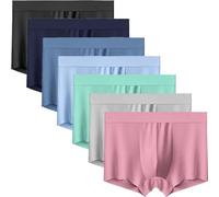 Générique 7 Boxers de Refroidissement étanches en Maille de Soie glacée pour Hommes sous-vêtements étanches Boxers en Soie pour Hommes sous-vêtements de Refroidissement (7 pièces,3TG)