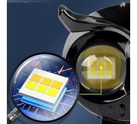 Générique 7 Pouces 75W Moto LED Rond Hi/Lo Faisceau Phare DRL Phare Lampe Étanche Compatible avec Street Glide Electra Glide/J-eep