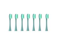 Générique 7 Têtes de Brosse，compatible avec Oclean, Forme W | Soies souples et tête en W pour les espaces interdentaires difficiles d'accès(7pcs Green)