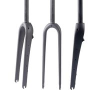 Générique 700C Gravel Carbon Fork (T800), Road Bike Front Fork 1-1/8 inch Straight/Cone, QR Hub 9 x 100 mm, Flat-Mount Disc Brake - Ultralight(B,Tapered)