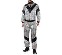 Générique 70s 80s Clothing For Men And Women Sportswear Disco Jacket et Pants Retro Outfit Jogging Suits Unisex For Party Carnival Sweat Capuche Contre Douleur (XL)