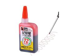 Générique 72-Hour Long-Nose Marker Ink Refill - Oil-Based Waterproof Woodworking Fine-Tip 1.0mm Deep-Hole Permanent Ink, Quick-Dry Smudge-Proof Fade-Resistant For Metal Glass Tile Craft