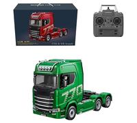 Générique 770S 1/18 Remorque Semi-remorque RC, Camion Tracteur Lourd 6x4 avec Transmission aux Roues arrière, Camion télécommandé 19CH avec Effets sonores légers,Vert