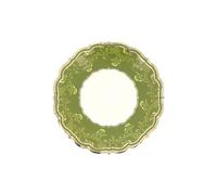 Générique - 8 Assiettes Carton BOTANIQUE Verte 18CM Pistache