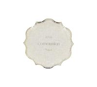 Générique - 8 Assiettes Carton Communion Laurier Or 18CM Lin