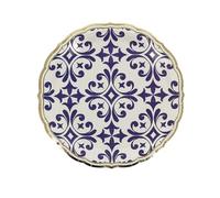 Générique - 8 ASSIETTES CARTON DOLCE VITA 23CM BLEU