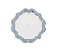 Générique - 8 Assiettes Carton Petit C UR 23CM Bleu