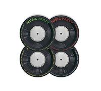 Générique - 8 Assiettes en Carton Music Party 24 cm