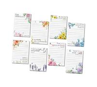Générique 8 Blocs-notes Adhésifs Bibliques, Carnets Chrétiens, Blocs-notes Religieux avec Citations et Proverbes, Carnets En Papier avec Fonction de Rappel pour, Fleurs