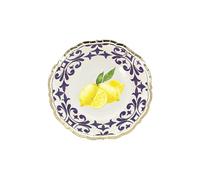 Générique - 8 BOLS CARTON DOLCE VITA CITRON 13.5CM BLEU