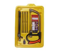 Générique 8 en 1 Magic Scie Ensemble de menuiserie pour Mental en verre 6 lames Modèle Multi Purpose Hobby Outil à Main Jaune