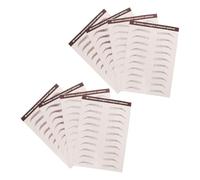 Générique 8 Feuilles Autocollants Sourcils Marron Étanches en Papier Transfert D'eau pour Maquillage Naturel Facile à Appliquer, Toilettage Style des Femmes