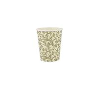 Générique - 8 GOBELETS CARTON JARDIN BOTANIC 25CL PISTACHE