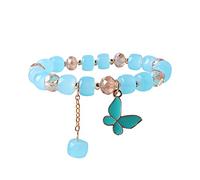 Générique 8 Largeur Phrases Bijoux Small Fresh Women's Bracelet Jewelry Plaqué Poignet Bracelet Anneaux (H, One Size)