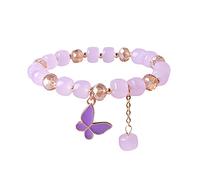 Générique 8 Largeur Phrases Bijoux Small Fresh Women's Bracelet Jewelry Plaqué Poignet Bracelet Anneaux (J, One Size)