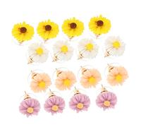 Générique 8 Paires Boucles Oreilles Petites Fleurs de Marguerite pour Oreilles Délicat Accessoire pour Toutes Occasions Couleur Aléatoire