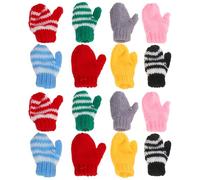 Générique 8 Paires de Petites Mitaines tricotées : Accessoires de déguisement pour Enfants, décoration de Maison de poupée, Bricolage, Fournitures d'artisanat Miniature, Temps de Jeu