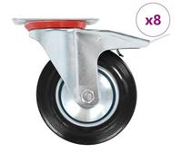Générique 8 pcs roulettes pivotantes 160 mm,Manutention de matériaux,20.34KG-277991