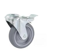 Générique 8 pcs roulettes pivotantes à Trou de Boulon 100 mm,Manutention de matériaux,4.3KG-277866