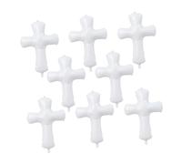 Générique 8 Pièces Ballons De Fête Trousses Croix Religieuse Arche De Abricot Bulle Pompe à Hélium Support D'arc De Pour Réservoirs Feuille D'aluminium Blanche