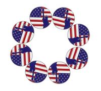 Générique 8 pièces Broche Statue Liberté Émail et Métal Drapeau Américain Patriotique Épingle Robuste pour Vêtements Accessoires pour Juillet Memorial Day et Independence Day
