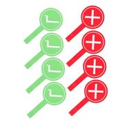 Générique 8 Pièces De Pancarte Jeu Pagaies De Jugement Pagaie D'appel D'offres Tableaux Blancs Pour Salle De Classe Vrai Pouces Vers Le Bas Pagaie De Planche à Pagaie Réponse Mousse