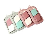 Générique 8 pièces Éponge Maquillage Fond Teint Douce et Polyvalente Usage Sec et Humide Forme Diamantée Couleurs Aléatoires Outil Cosmétique Confortable pour Visage Couleur