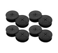 Générique 8 Pièces Ruban Encreur Noir pour Machine à Écrire Vintage Portable, Nylon Solide Impression Claire, Installation Facile pour Machines Mécaniques Anglaises
