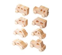 Générique 8 Pièces Voitures Bois à Peindre pour DIY Graffiti Bois Non pour Développer Imagination et Motricité des Tout Petits