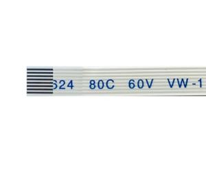 Générique 8-pins nappe universel standard nappe cable pc portable interne informatique 8 pins (8pin meme cote 25 * 0.45cm)