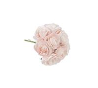 Générique – 8 roses en mousse sur tige 8x15 cm Rose
