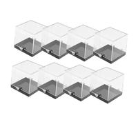 Générique 8pièces Boîte De Rangement Transparent Pour Spécimens Carrés Vitrine De Collection Pour Insectes Et Fleurs Accessoire Pratique Et Durable