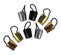 Générique 8pièces Manchettes Élastiques pour Queue de Cheval Accessoires de Coiffure Résistants Plastique Anneaux Élastiques Épais pour Femmes Utilisables Bandeaux et Décorations