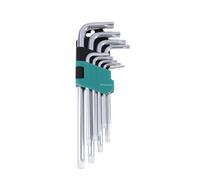 Générique 9 Pcs/ensemble Torx Clé Étoile Kits Ensemble Étendu Hexagonal Tournevis Allen Clés Hexagonale Clé Ensembles Plum Blossom Double Fin L Type Étoile Tournevis Main Outil De Réparation