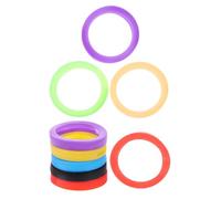Générique 9 Pièces Couverture De Clé En Silicone Protecteur D'identifiant De Clé Porte-clés De Couleur Capuchons De Clé De Maison En Silicone Clés Couvre Casquettes Majuscules Gel De Silice