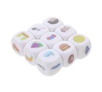 Générique 9 Pièces Jeu De Puzzle Dés Cube De Dés D'histoire Expression Dés D'imagination Dés De Jeu De Narration Jouer Dés Éducatifs Les Dés De Collecte Gros Dés Jouets De Contes Acrylique