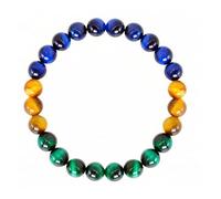 Générique 9 styles, argent, empathie, ancrage et protection, bracelet d'amour-propre(Peacock rosary beads)