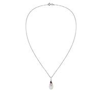 Générique 925 argent blanc pierre de lune collier larmes gouttes d'eau fiançailles bijoux de fête de mariage rouge exécution exquise