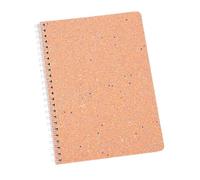 Générique A 5 bloc-notes scintillants, spirales, papeterie, Coral colour | Carnets de notes de colorés