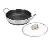 Générique À Braiser De Style Deep Chef - Plat De 27,9 Cm, Poêle À Frire, Marmite À Mijoter, Corps En Acier Inoxydable | Grille Trépied Pour Feu De Camp, Chauffante Pour Appartement, Station De R