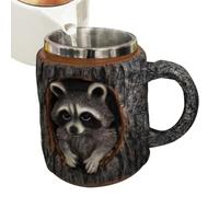 Générique à café 3D 11 oz, à boire en forme d'animal avec trou d'arbre, d'eau pour la routine matinale, moments de personnels, fête d'anniversaire, maison, week-end, loisirs