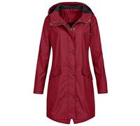 Générique à capuche pluie longue imperméable solide manteau veste femme couleur extérieure coupe-vent manteau femme Vestes Manteaux Femmes