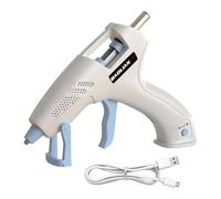 Générique à Colle Sans Fil Outil de Colle Chaude Buse En Alliage D'Aluminium Portable Temps de Chauffe Réduit Adaptée pour Les Activités A, Blanc